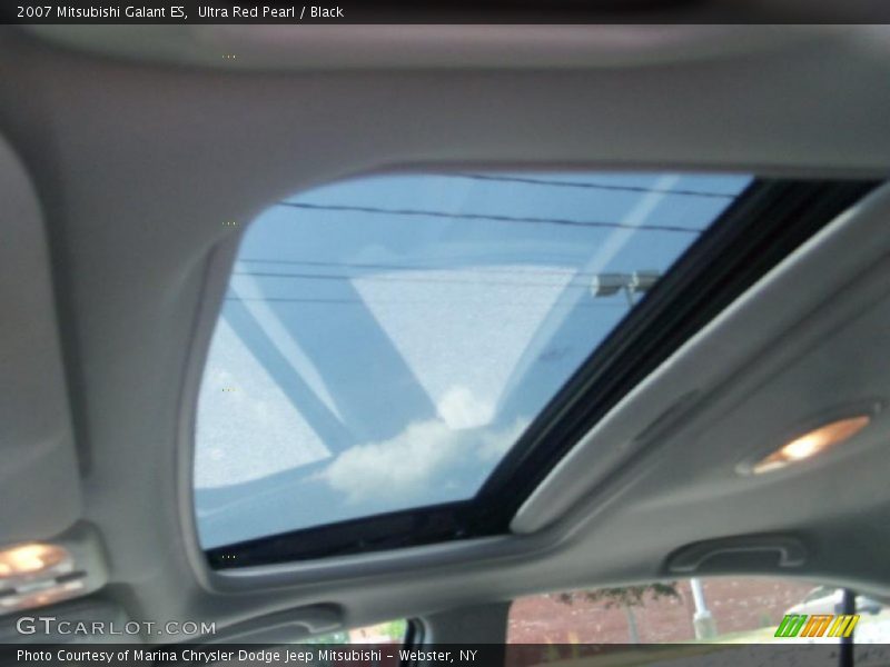 Ultra Red Pearl / Black 2007 Mitsubishi Galant ES