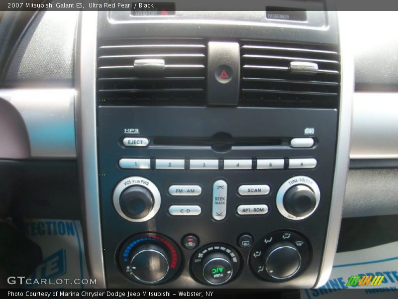 Ultra Red Pearl / Black 2007 Mitsubishi Galant ES