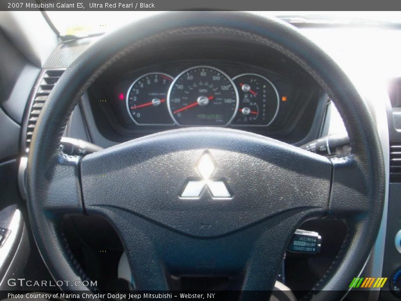 Ultra Red Pearl / Black 2007 Mitsubishi Galant ES