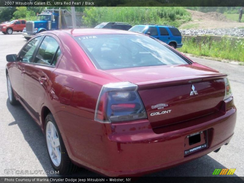 Ultra Red Pearl / Black 2007 Mitsubishi Galant ES