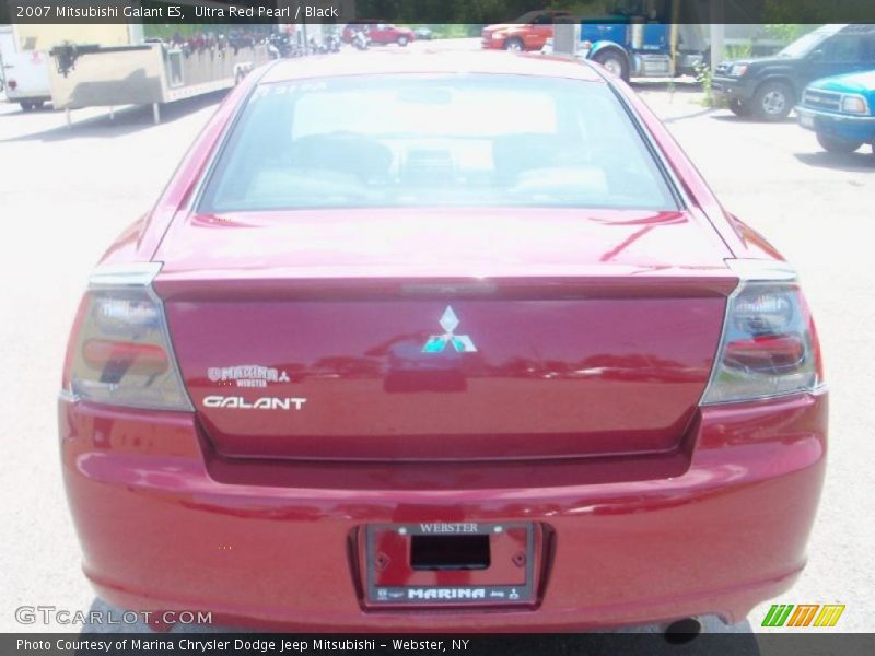 Ultra Red Pearl / Black 2007 Mitsubishi Galant ES