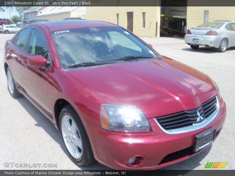 Ultra Red Pearl / Black 2007 Mitsubishi Galant ES