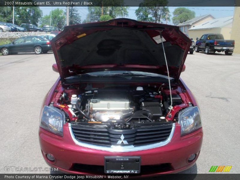 Ultra Red Pearl / Black 2007 Mitsubishi Galant ES