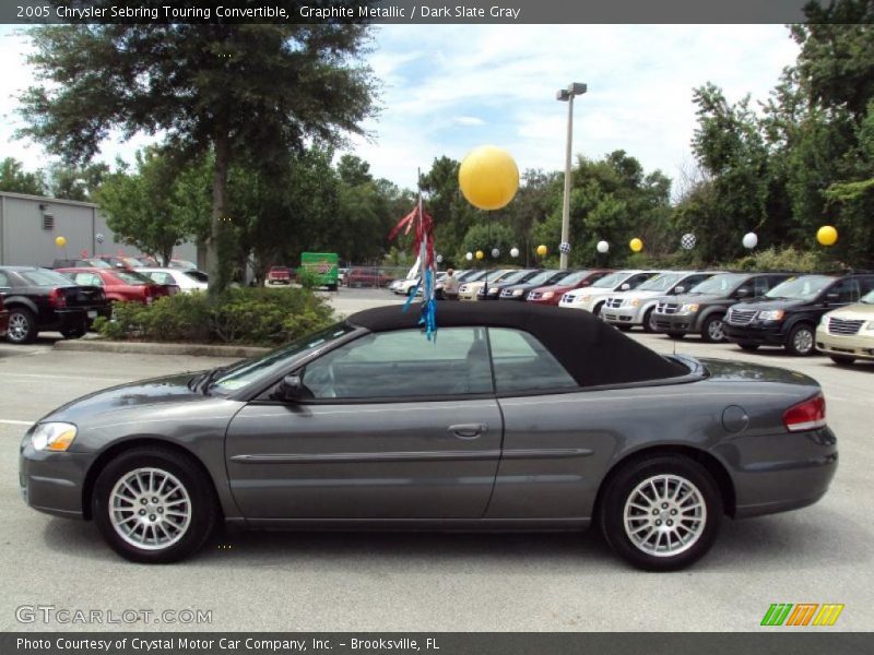 Graphite Metallic / Dark Slate Gray 2005 Chrysler Sebring Touring Convertible