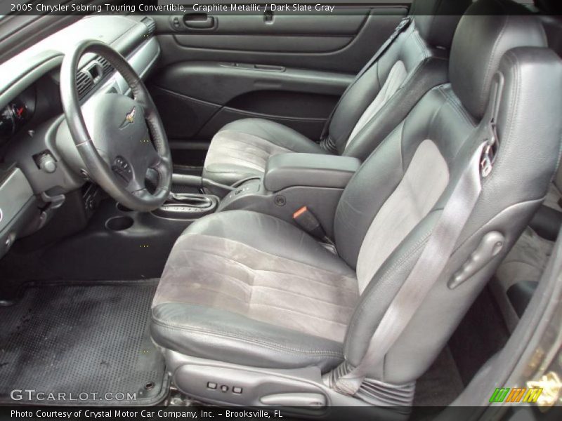 Graphite Metallic / Dark Slate Gray 2005 Chrysler Sebring Touring Convertible