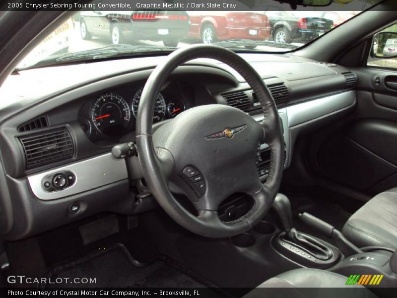 Graphite Metallic / Dark Slate Gray 2005 Chrysler Sebring Touring Convertible