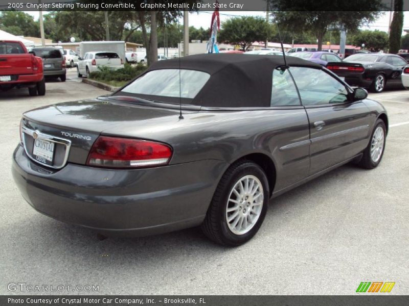 Graphite Metallic / Dark Slate Gray 2005 Chrysler Sebring Touring Convertible