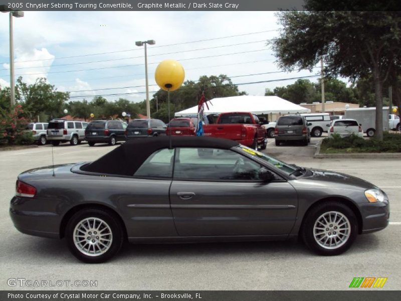 Graphite Metallic / Dark Slate Gray 2005 Chrysler Sebring Touring Convertible