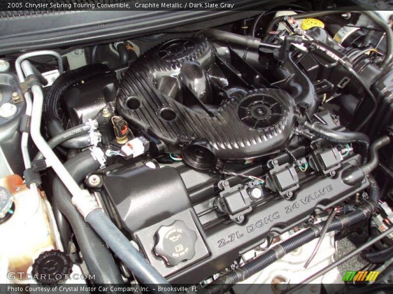 Graphite Metallic / Dark Slate Gray 2005 Chrysler Sebring Touring Convertible