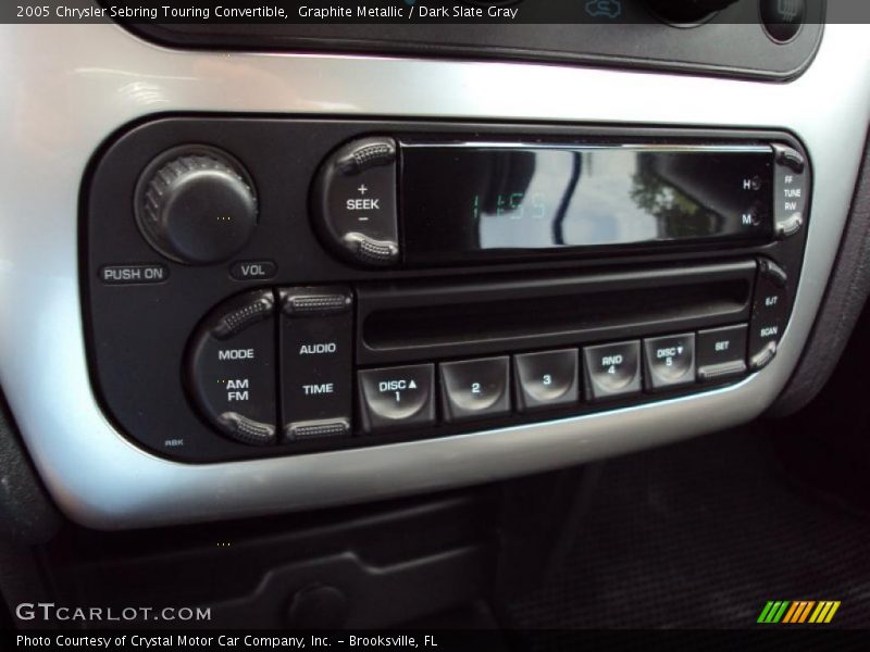 Graphite Metallic / Dark Slate Gray 2005 Chrysler Sebring Touring Convertible