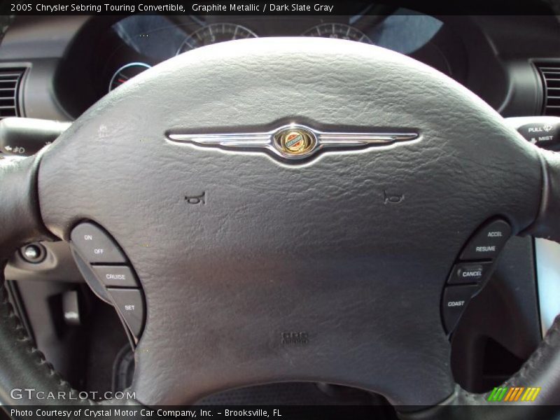 Graphite Metallic / Dark Slate Gray 2005 Chrysler Sebring Touring Convertible