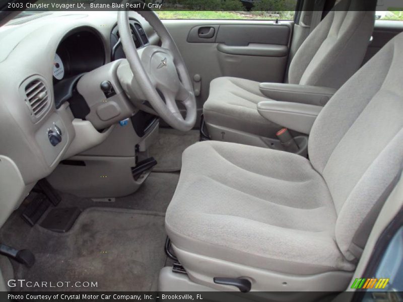 Butane Blue Pearl / Gray 2003 Chrysler Voyager LX