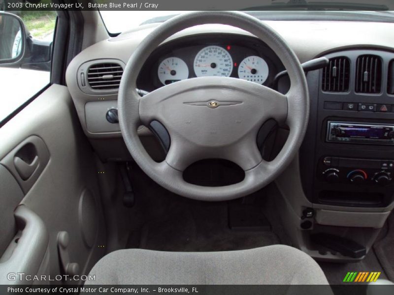 Butane Blue Pearl / Gray 2003 Chrysler Voyager LX