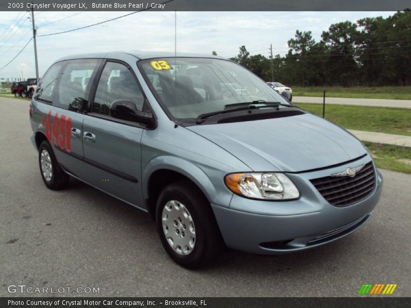 Butane Blue Pearl / Gray 2003 Chrysler Voyager LX