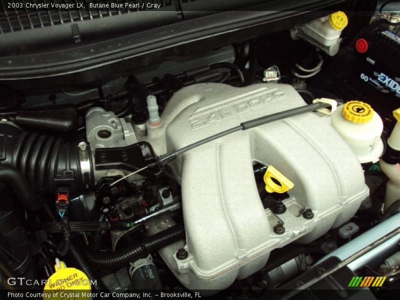 Butane Blue Pearl / Gray 2003 Chrysler Voyager LX