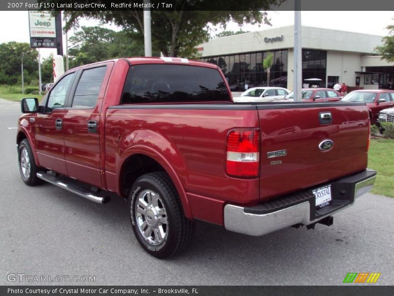 Redfire Metallic / Tan 2007 Ford F150 Lariat SuperCrew