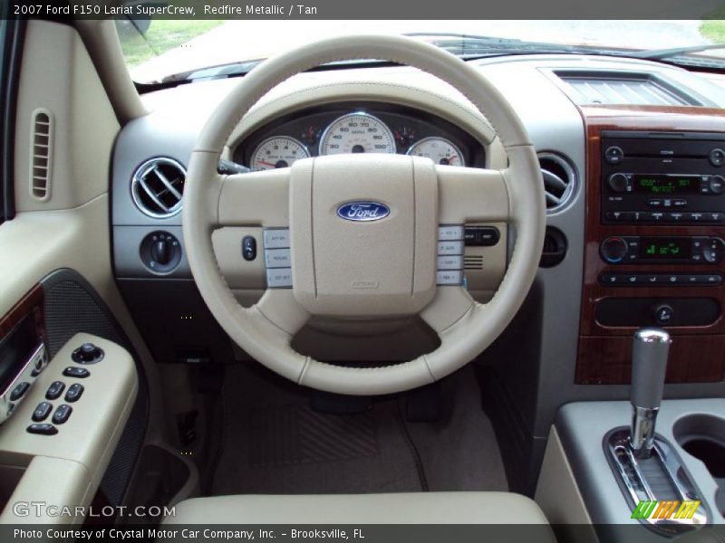 Redfire Metallic / Tan 2007 Ford F150 Lariat SuperCrew
