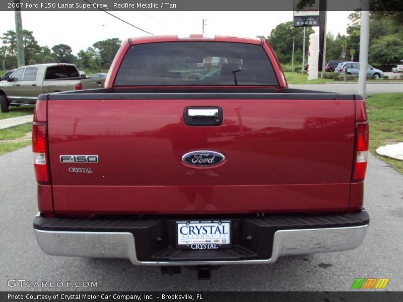 Redfire Metallic / Tan 2007 Ford F150 Lariat SuperCrew