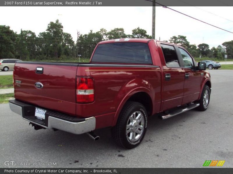 Redfire Metallic / Tan 2007 Ford F150 Lariat SuperCrew