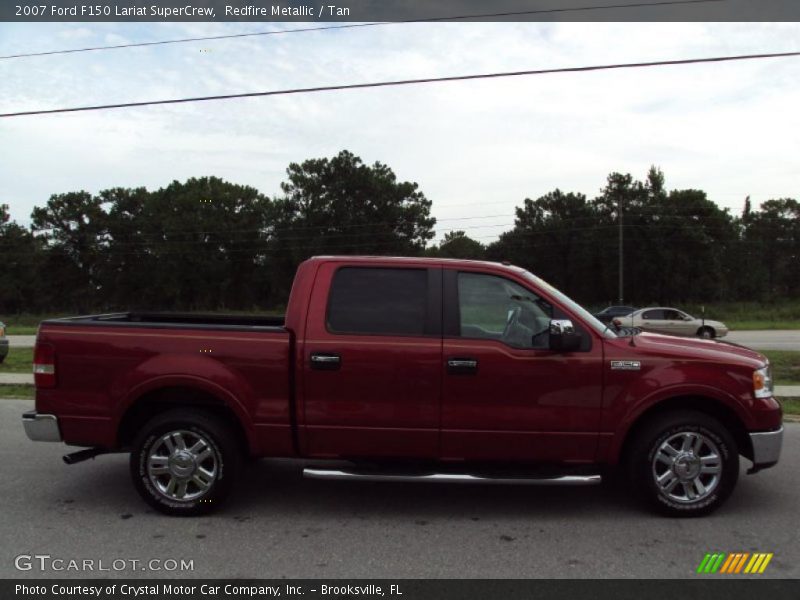 Redfire Metallic / Tan 2007 Ford F150 Lariat SuperCrew