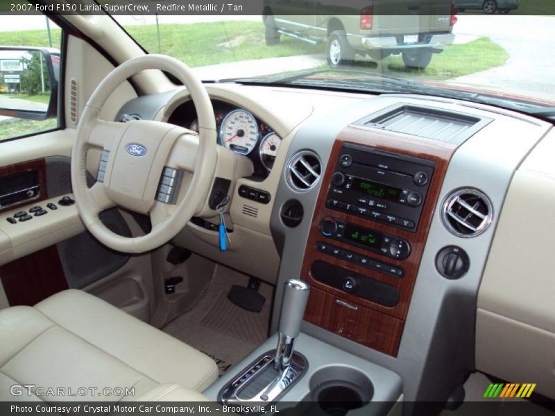 Redfire Metallic / Tan 2007 Ford F150 Lariat SuperCrew