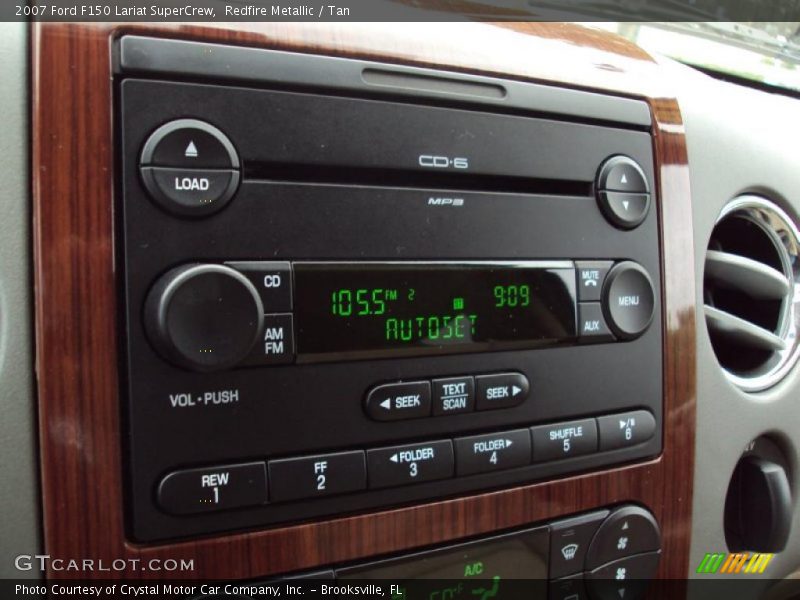 Redfire Metallic / Tan 2007 Ford F150 Lariat SuperCrew