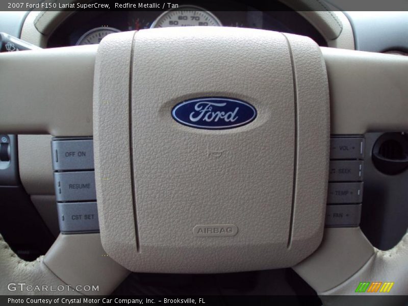 Redfire Metallic / Tan 2007 Ford F150 Lariat SuperCrew