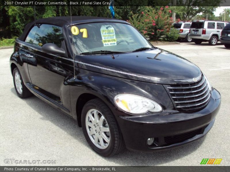 Black / Pastel Slate Gray 2007 Chrysler PT Cruiser Convertible