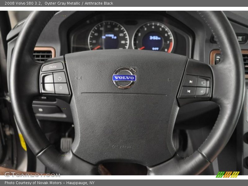 Oyster Gray Metallic / Anthracite Black 2008 Volvo S80 3.2