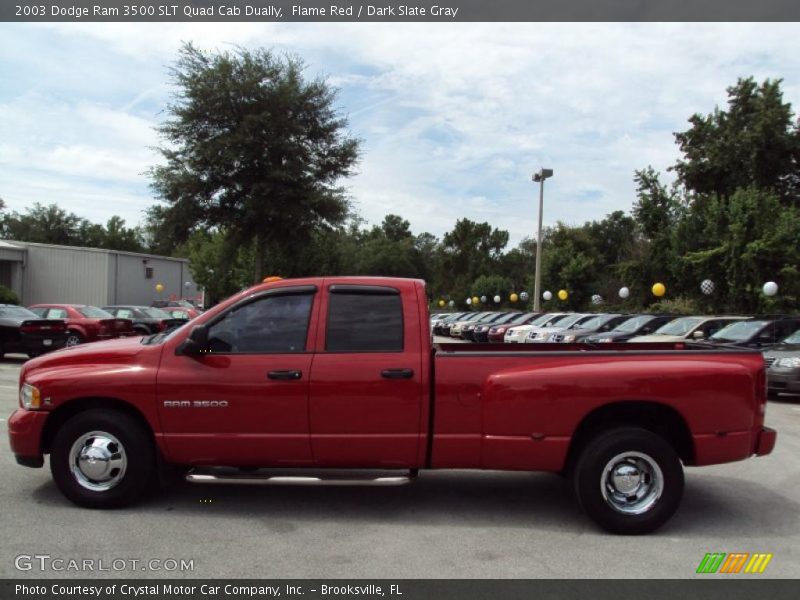 Flame Red / Dark Slate Gray 2003 Dodge Ram 3500 SLT Quad Cab Dually
