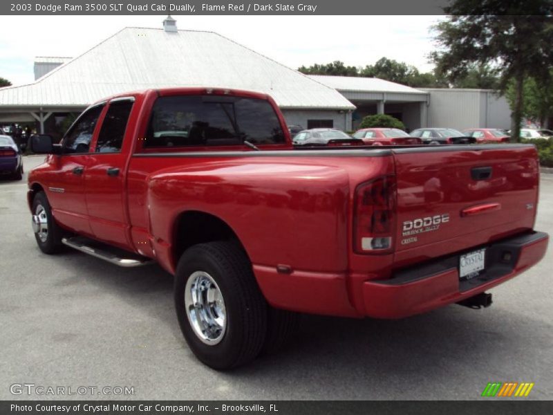 Flame Red / Dark Slate Gray 2003 Dodge Ram 3500 SLT Quad Cab Dually