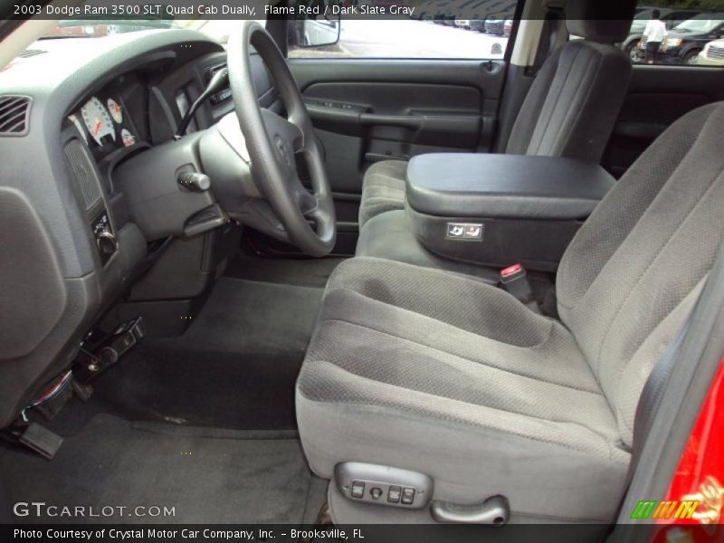Flame Red / Dark Slate Gray 2003 Dodge Ram 3500 SLT Quad Cab Dually