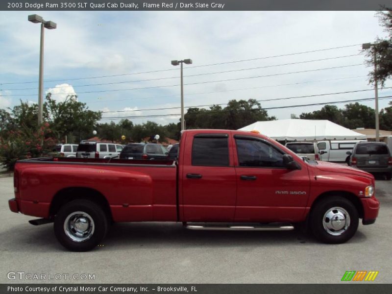 Flame Red / Dark Slate Gray 2003 Dodge Ram 3500 SLT Quad Cab Dually