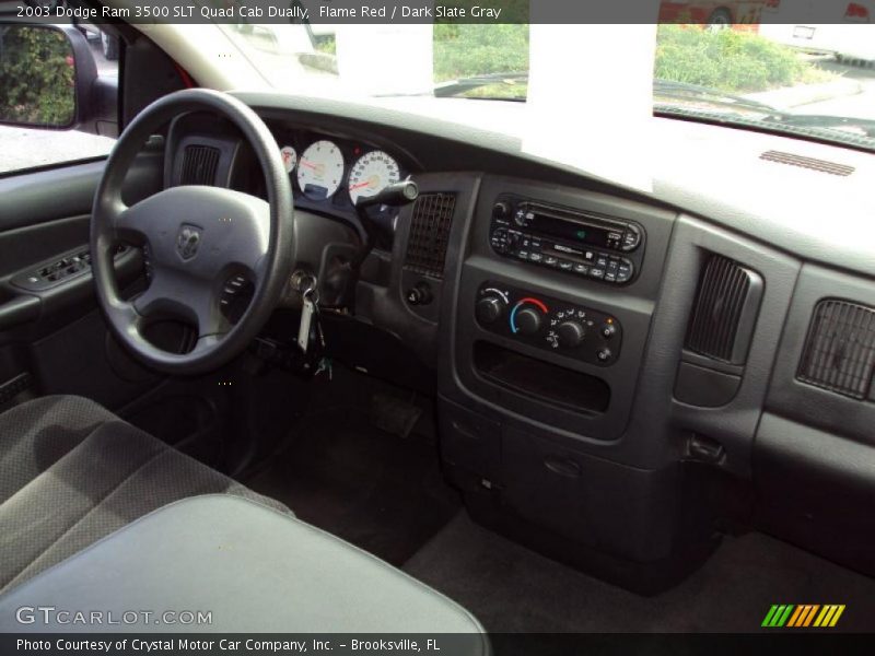 Flame Red / Dark Slate Gray 2003 Dodge Ram 3500 SLT Quad Cab Dually