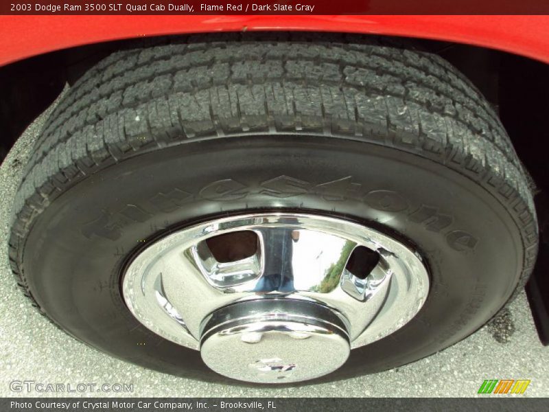 Flame Red / Dark Slate Gray 2003 Dodge Ram 3500 SLT Quad Cab Dually