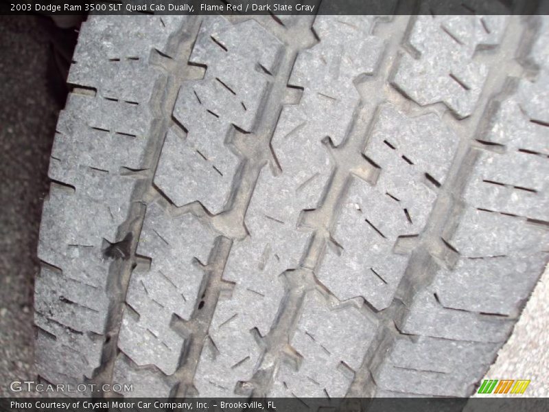 Flame Red / Dark Slate Gray 2003 Dodge Ram 3500 SLT Quad Cab Dually