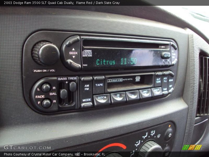 Flame Red / Dark Slate Gray 2003 Dodge Ram 3500 SLT Quad Cab Dually