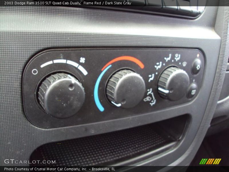 Flame Red / Dark Slate Gray 2003 Dodge Ram 3500 SLT Quad Cab Dually