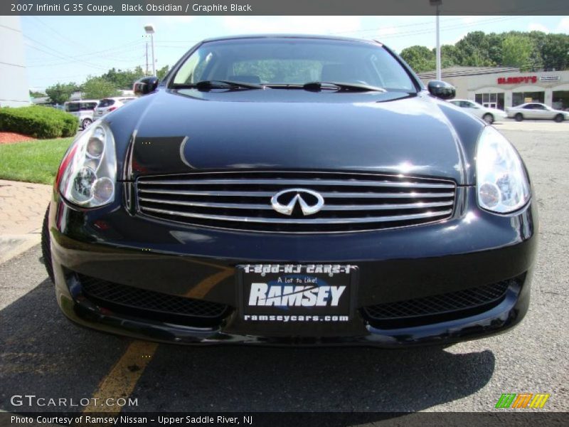 Black Obsidian / Graphite Black 2007 Infiniti G 35 Coupe