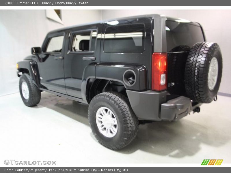 Black / Ebony Black/Pewter 2008 Hummer H3 X