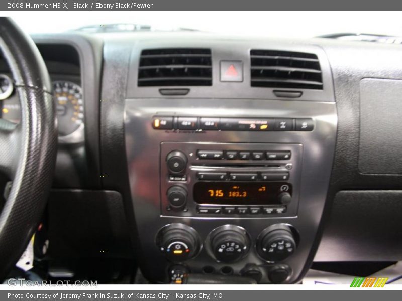Black / Ebony Black/Pewter 2008 Hummer H3 X