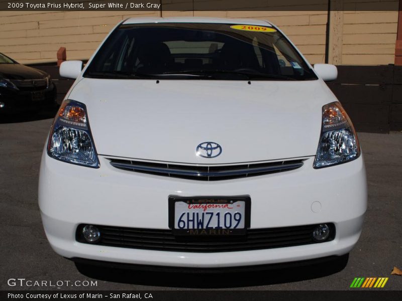 Super White / Dark Gray 2009 Toyota Prius Hybrid