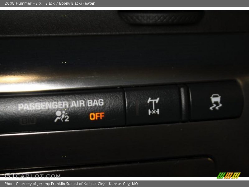 Black / Ebony Black/Pewter 2008 Hummer H3 X