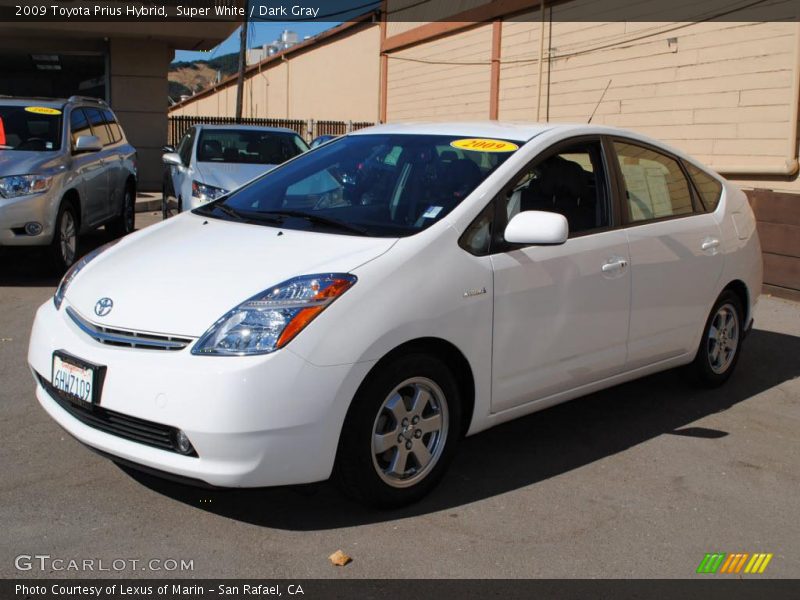 Super White / Dark Gray 2009 Toyota Prius Hybrid