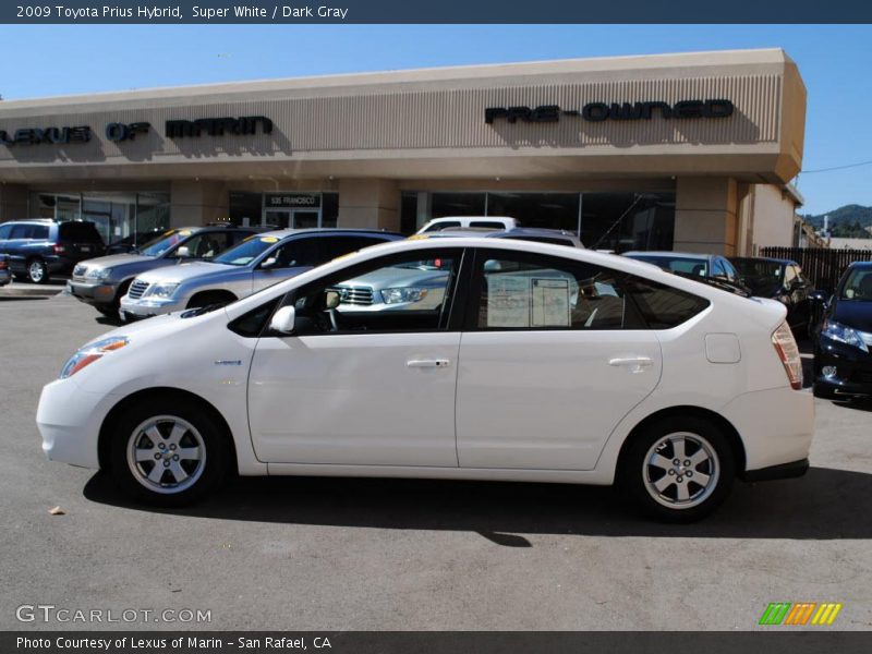 Super White / Dark Gray 2009 Toyota Prius Hybrid