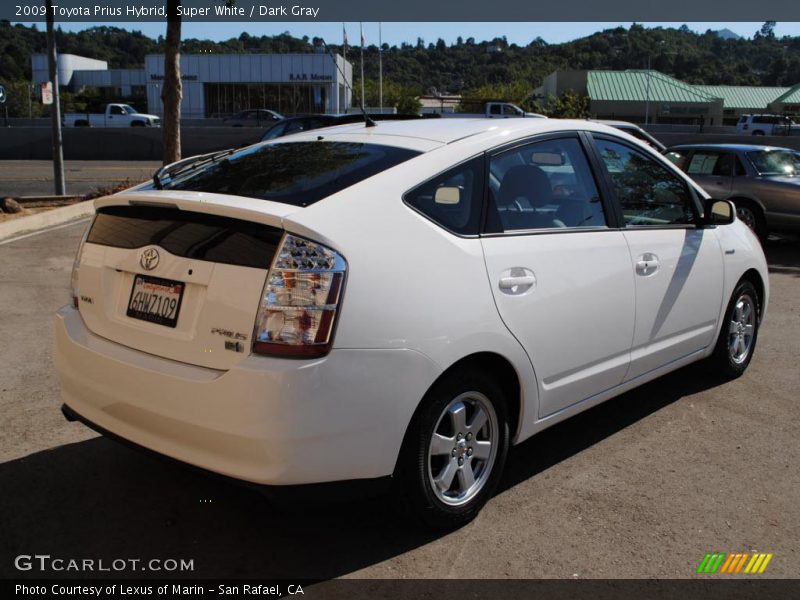 Super White / Dark Gray 2009 Toyota Prius Hybrid