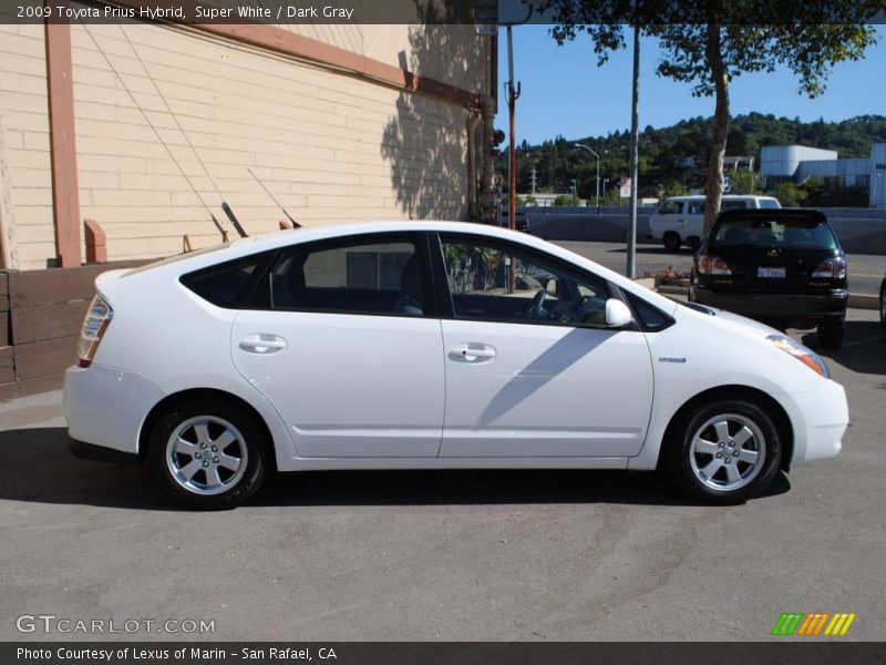 Super White / Dark Gray 2009 Toyota Prius Hybrid