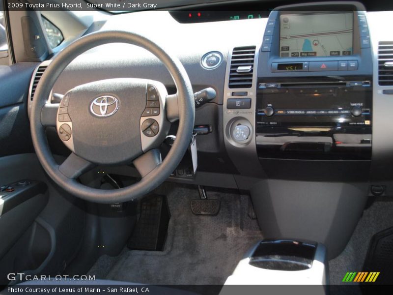 Super White / Dark Gray 2009 Toyota Prius Hybrid
