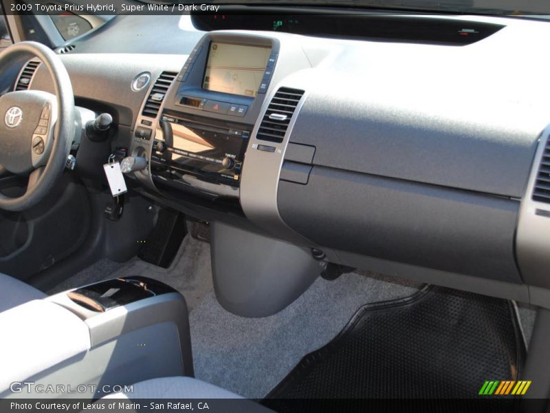 Super White / Dark Gray 2009 Toyota Prius Hybrid