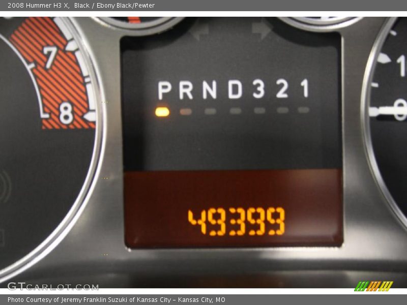 Black / Ebony Black/Pewter 2008 Hummer H3 X